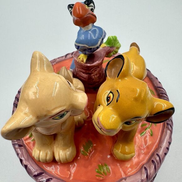 Walt Disney The Lion King Music Box Rare 1994 Collection Schmid Revolving Circle - Picture 6 of 9